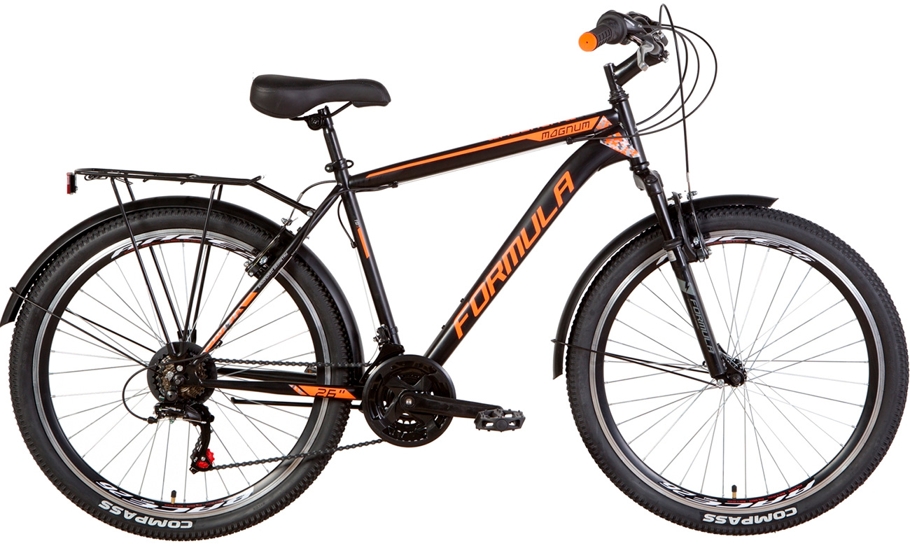 Фотография Велосипед Formula MAGNUM AM Vbr 26" (2021) 2021 Черно-оранжевый